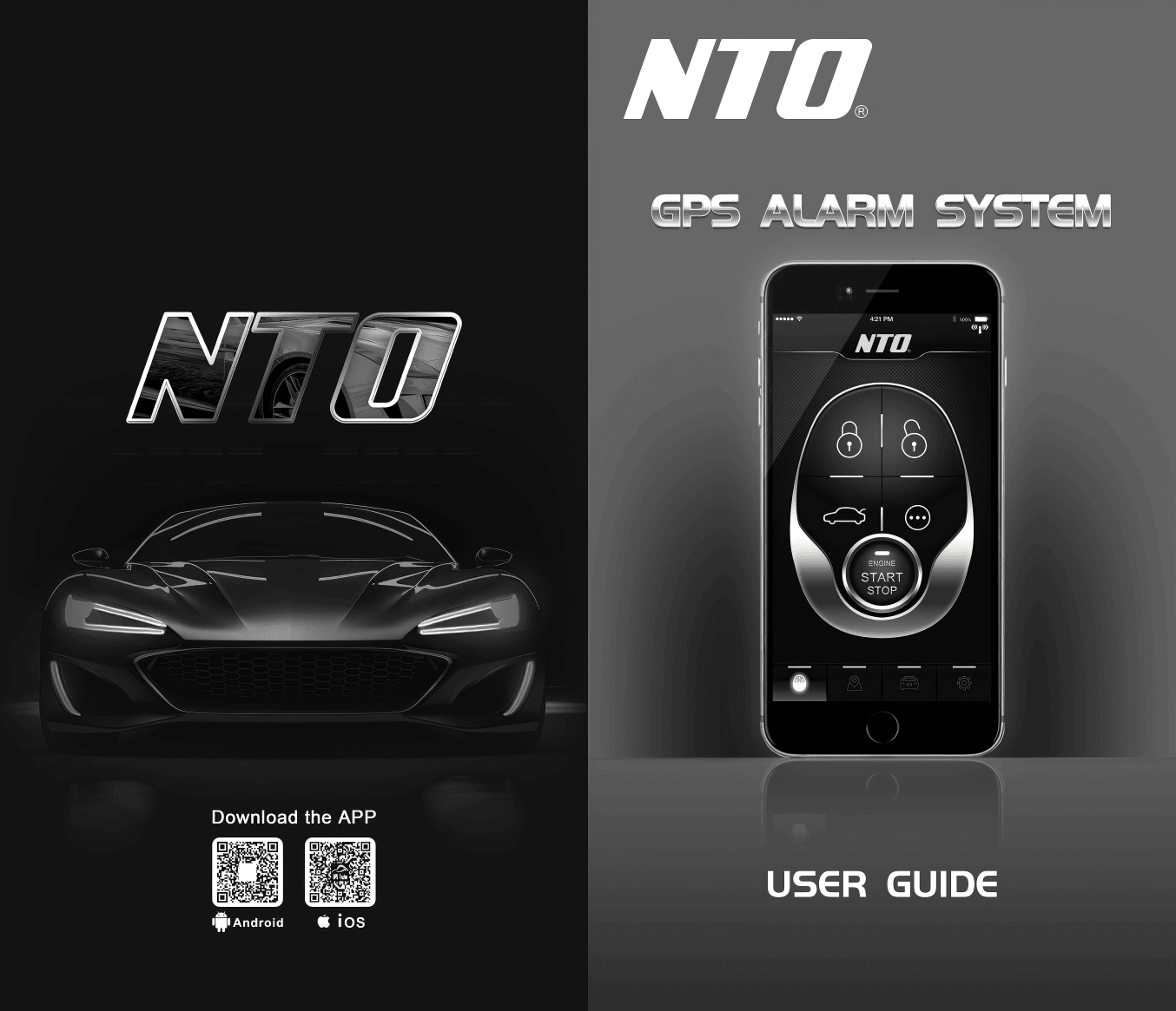 NTG01C GPS alarm system user guide cover