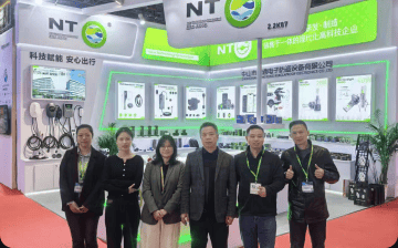 NTO team at an international electronics exhibition