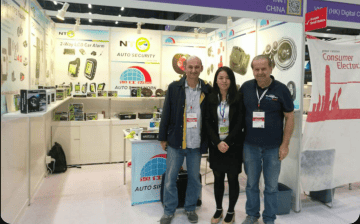 NTO representatives at the international electronics show