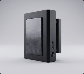 Solar-powered digital vehicle key device